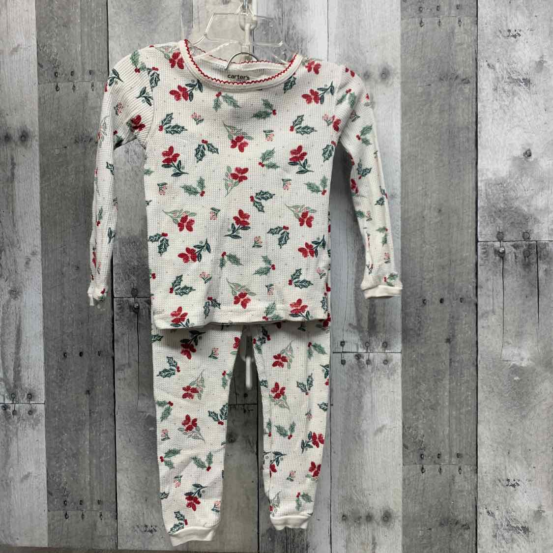 Size 2T White/Red Just One You 2pc PJs