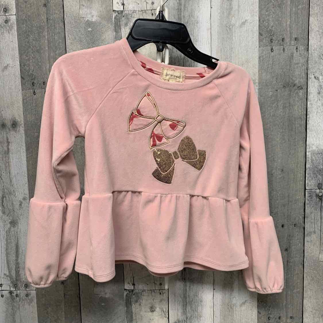 Size 6 Pink/Gold Btween Long Sleeve Shirt