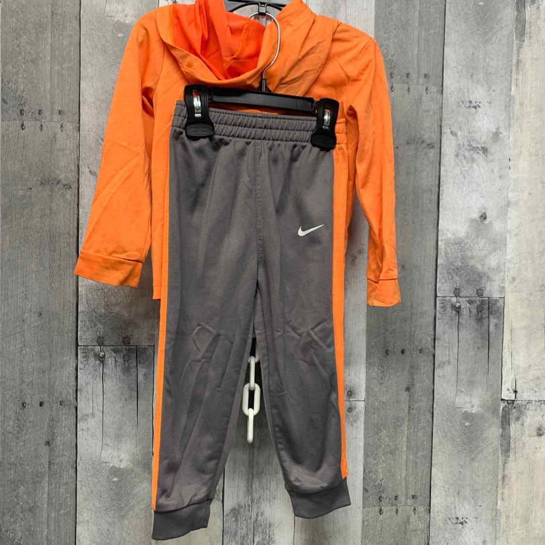 Size 24 Months Orange/Gray Sport Brand Shirt/Pants