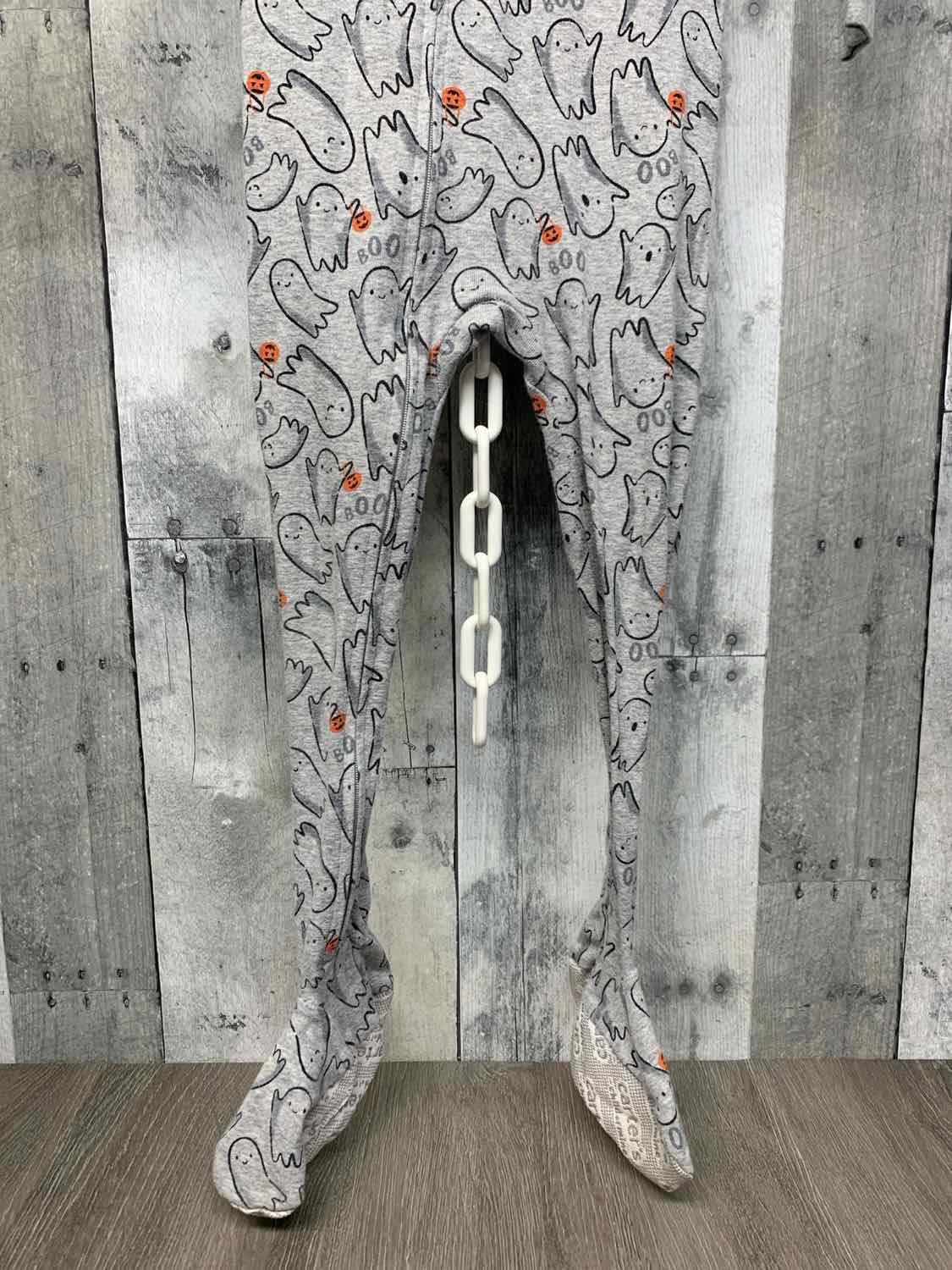 Size 5 Gray Print Child of Mine Footy PJs