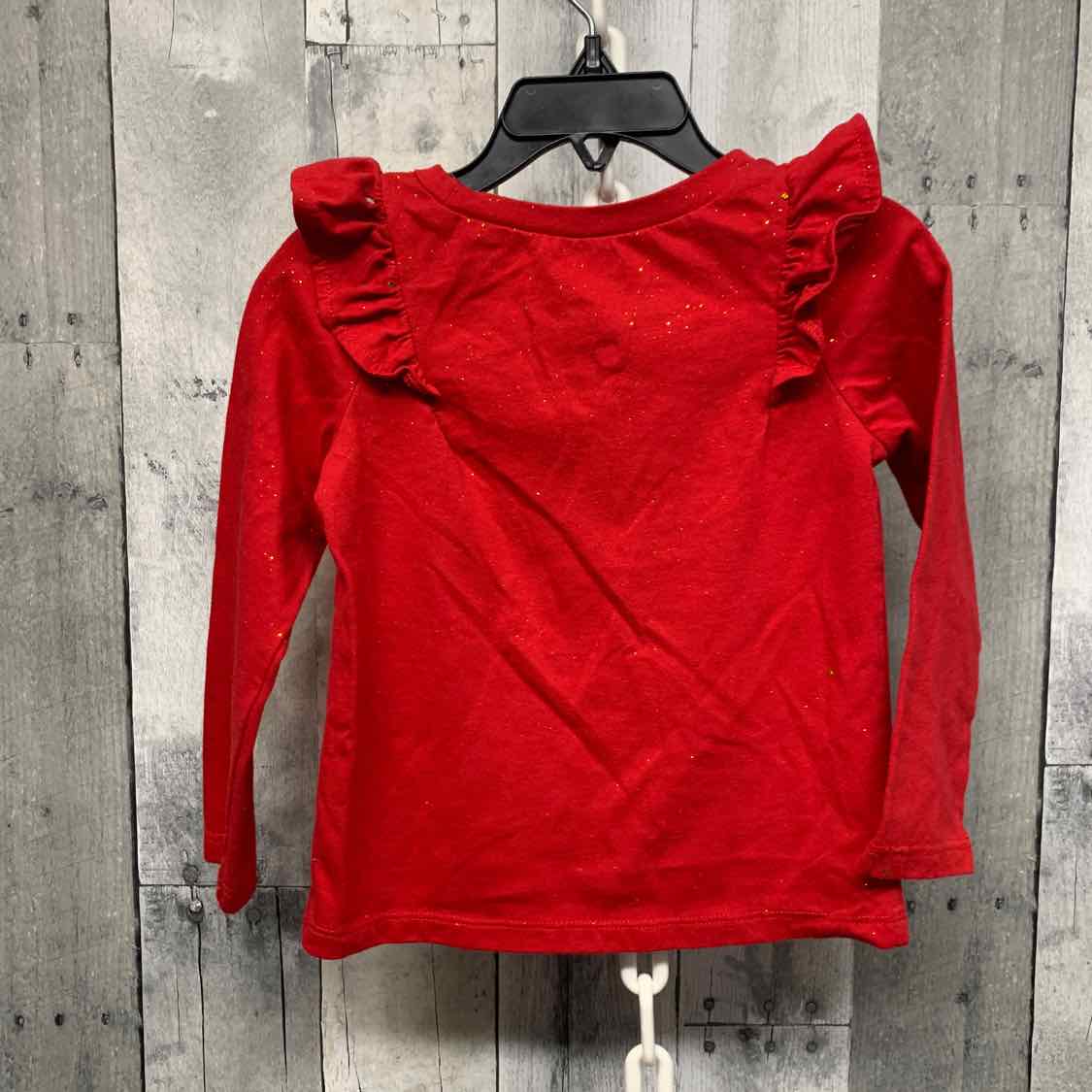 Size 3T Red Okie Dokie Long Sleeve Shirt