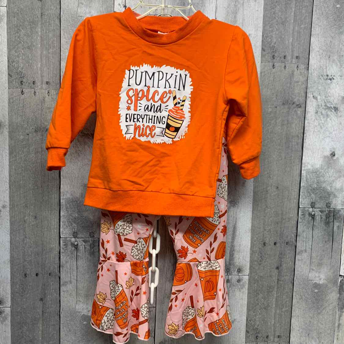Size 18-24 Months Orange/Pink B Brand Shirt/Leggings