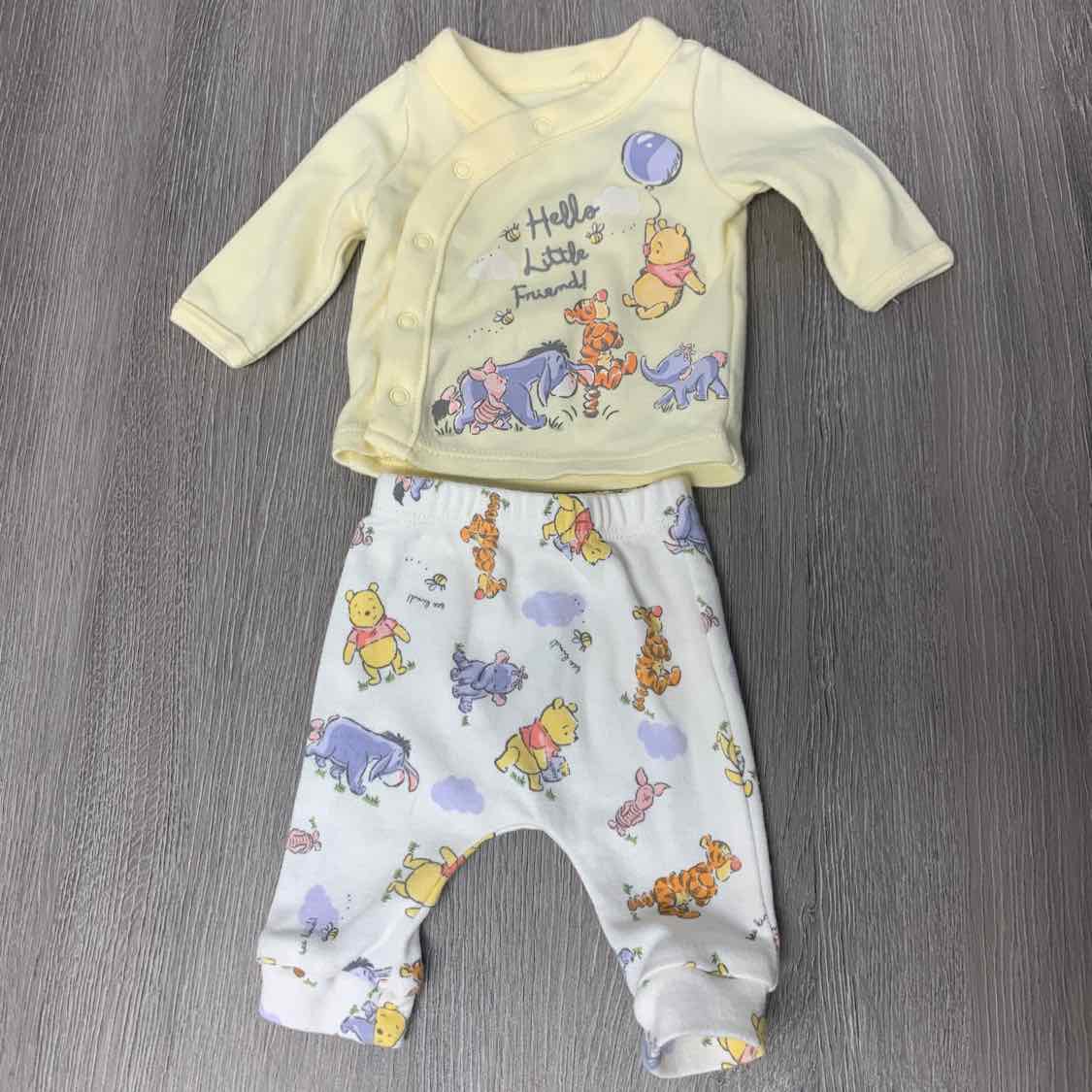 Size Preemie Yellow Disney Shirt/Pants