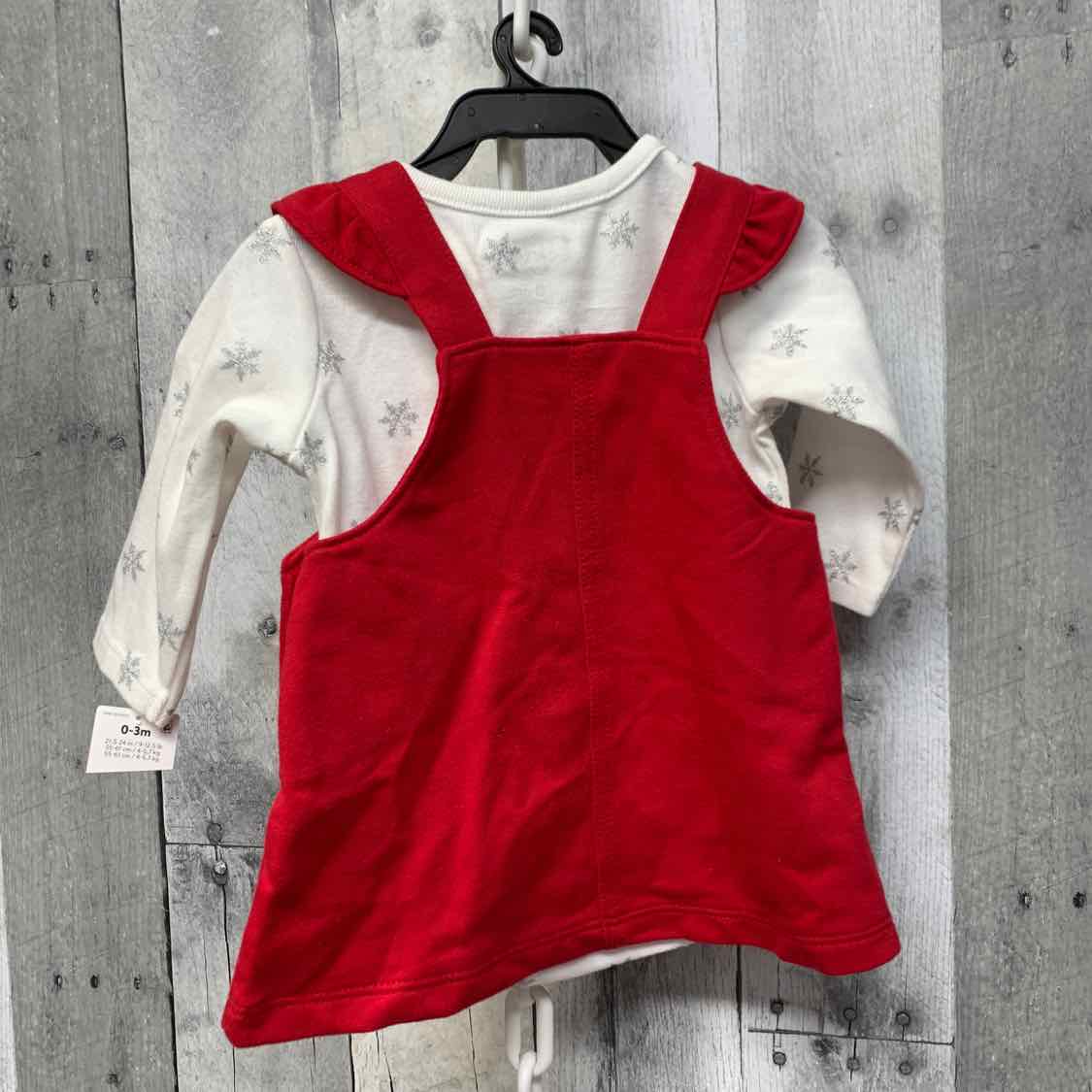 Size 0-3 Months Red/White Child of Mine Shirt/Jumper