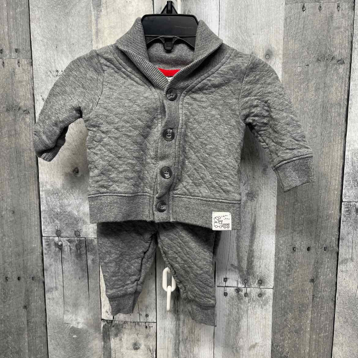 Size 3 Months Gray Carter's Jacket/Pants
