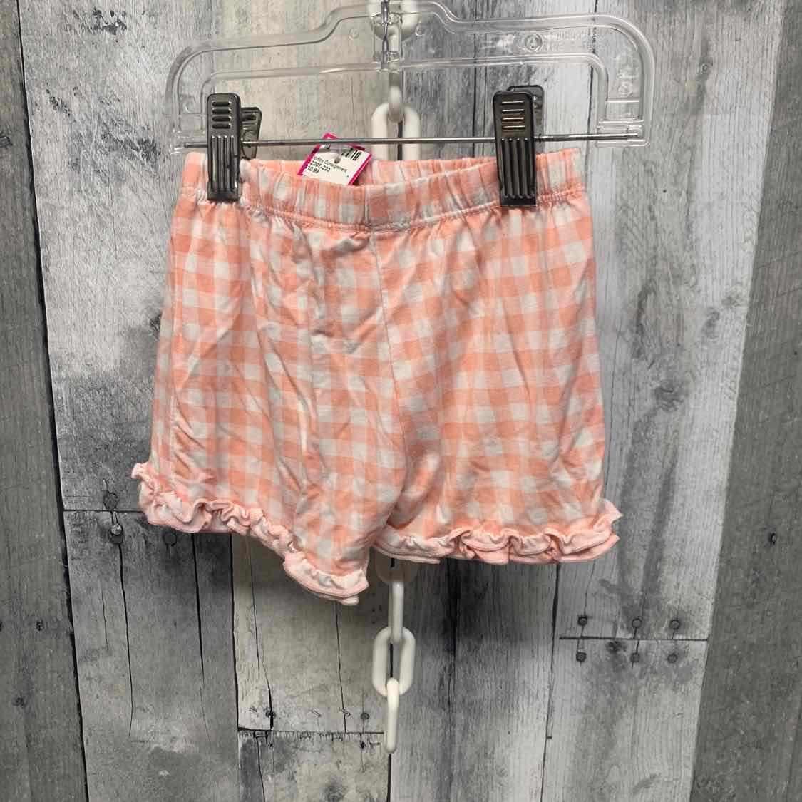 Size 2T Pink Checker Posh Peanut Shorts - Athletic