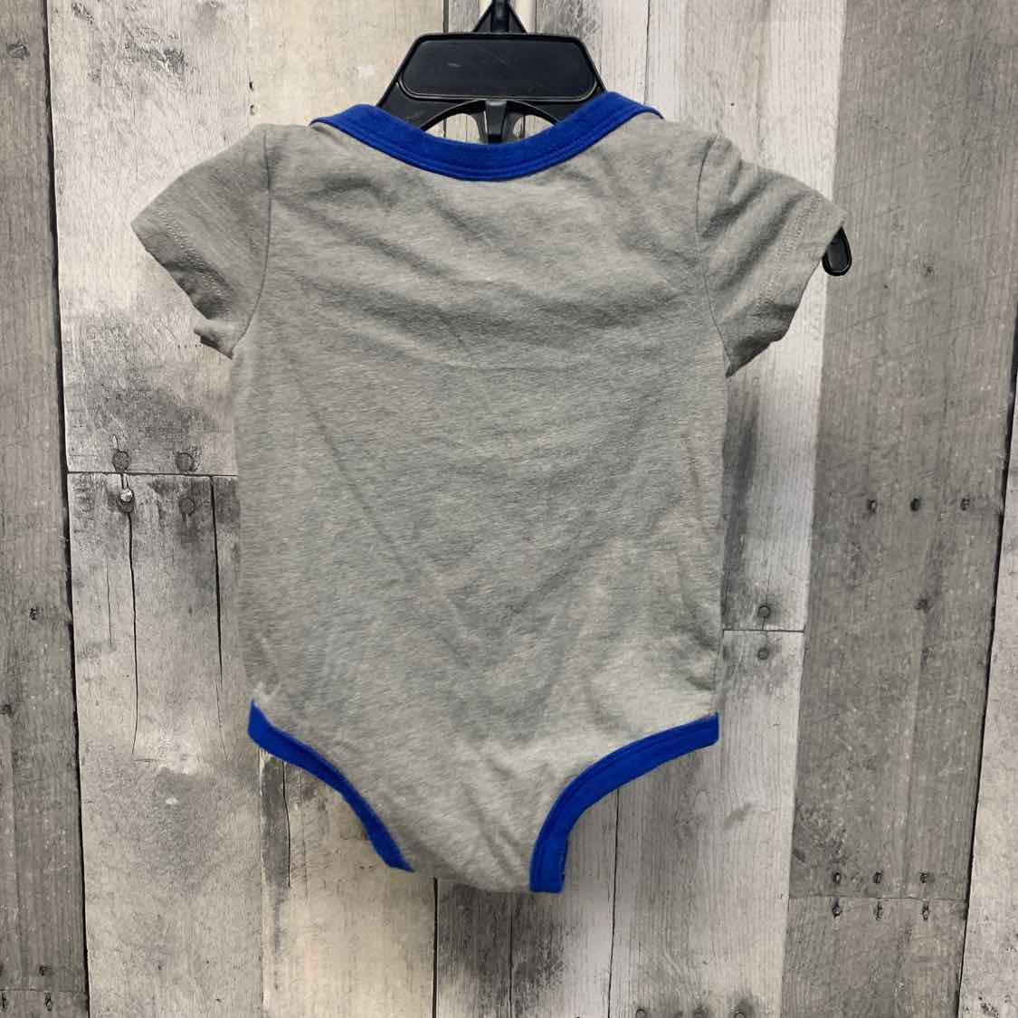 Size 6 Months Gray/Blue Sport Brand Bodysuit