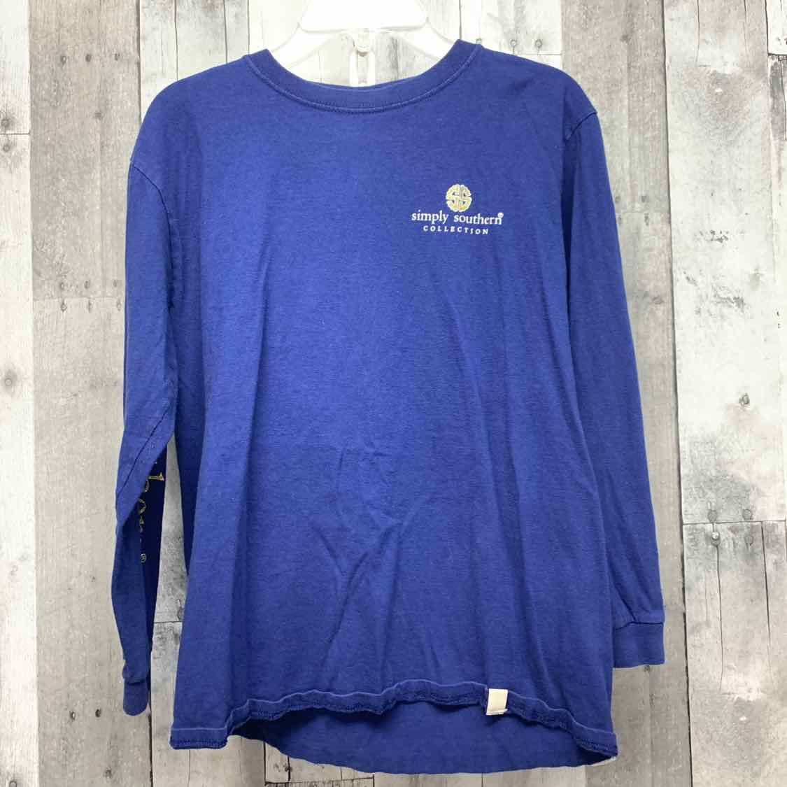 Size Large Navy Simply Southern Long Sleeve Shirt