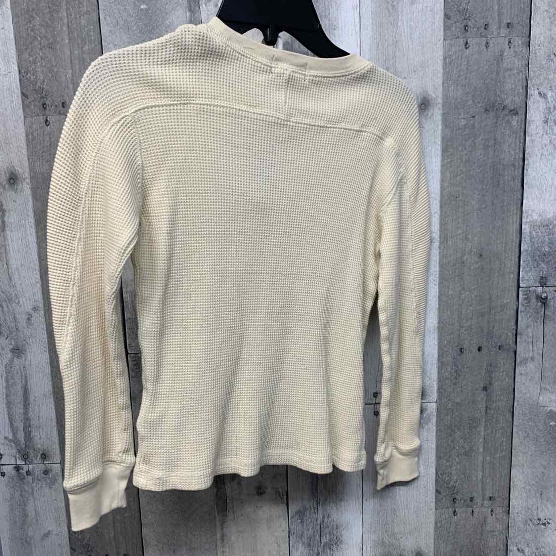 Size 7 Ivory Graphic Ralph Lauren Long Sleeve Shirt