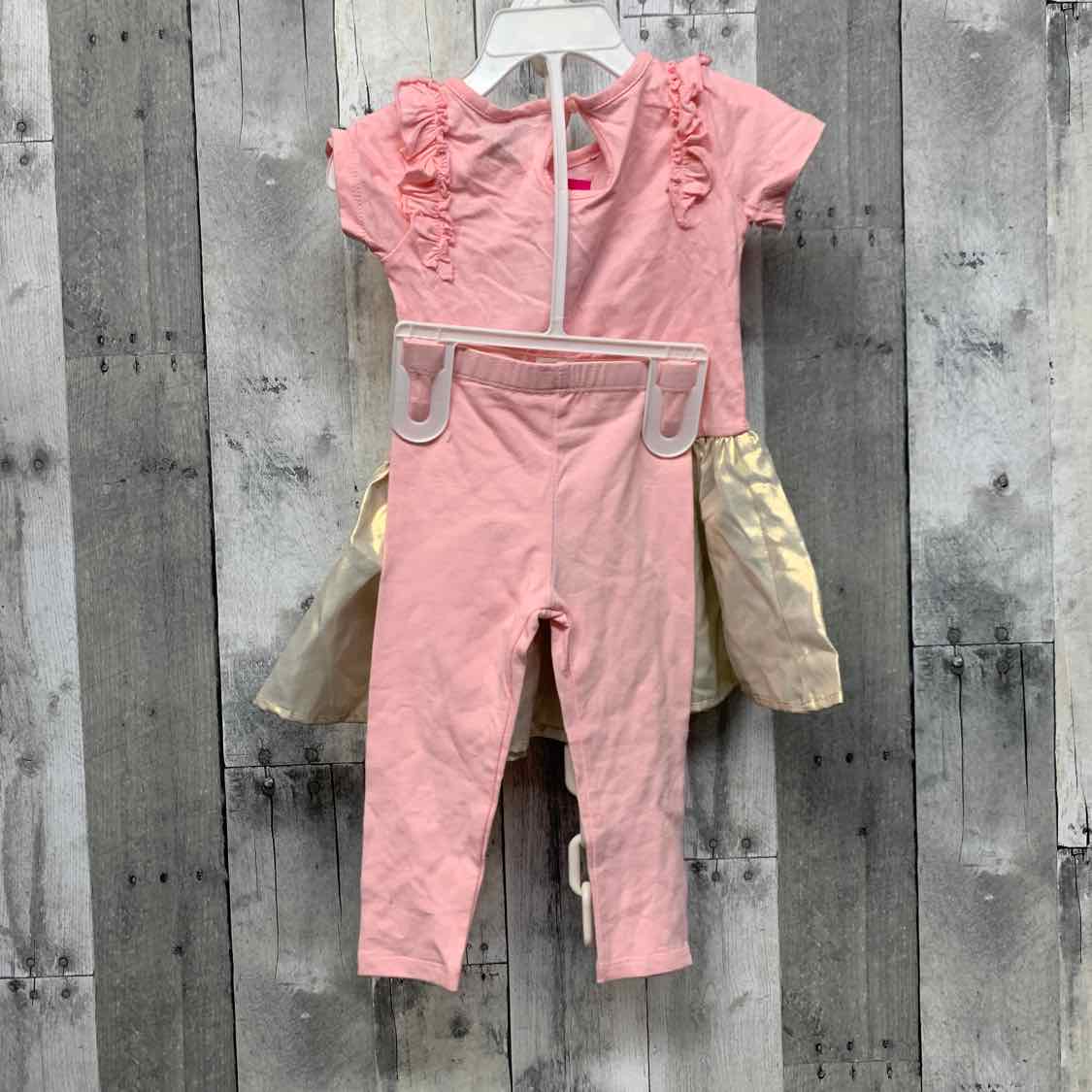 Size 18 Months Pink/Gold Cutie Pie Shirt/Leggings