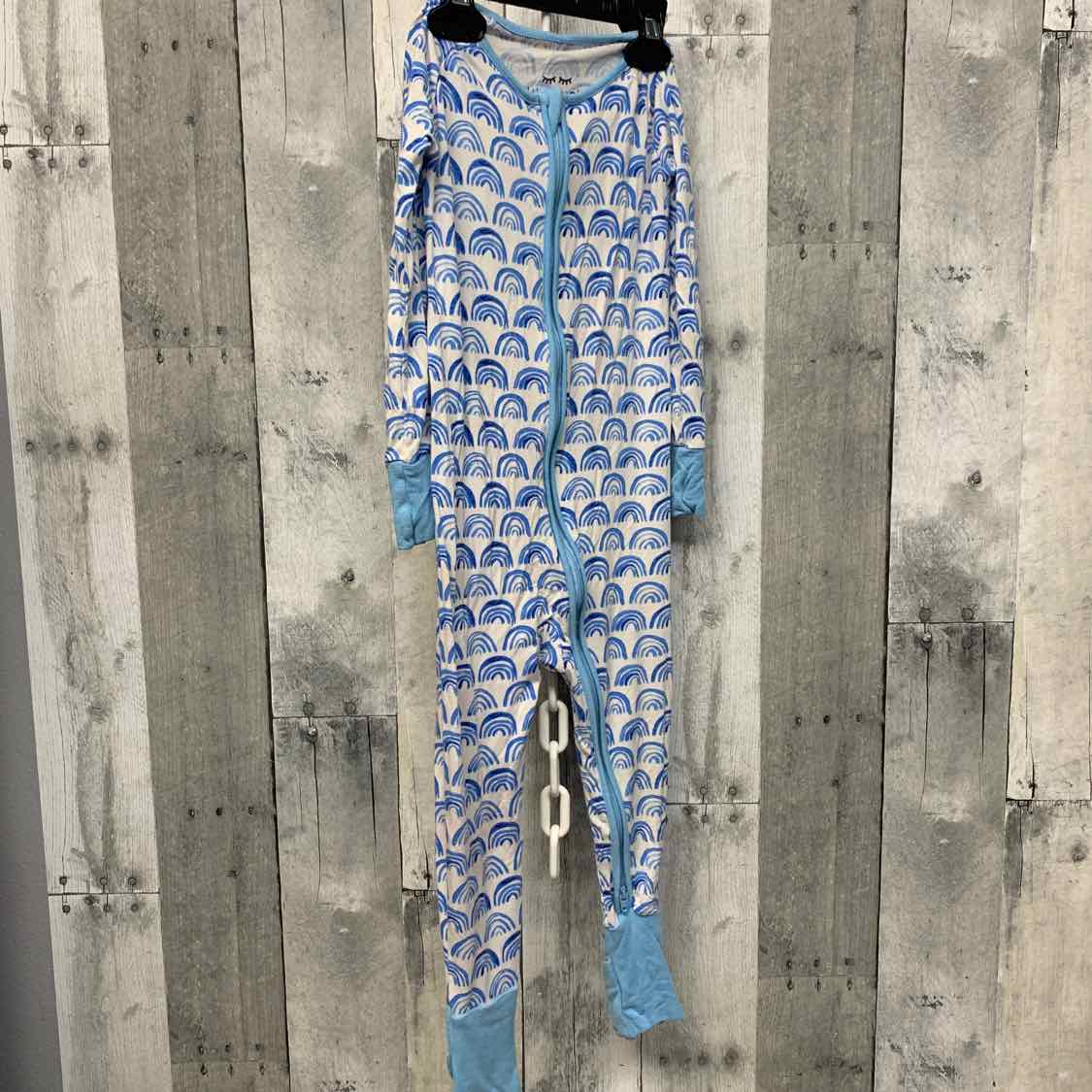 Size 18-24 Months Blue/White Little Sleepies Footy PJs