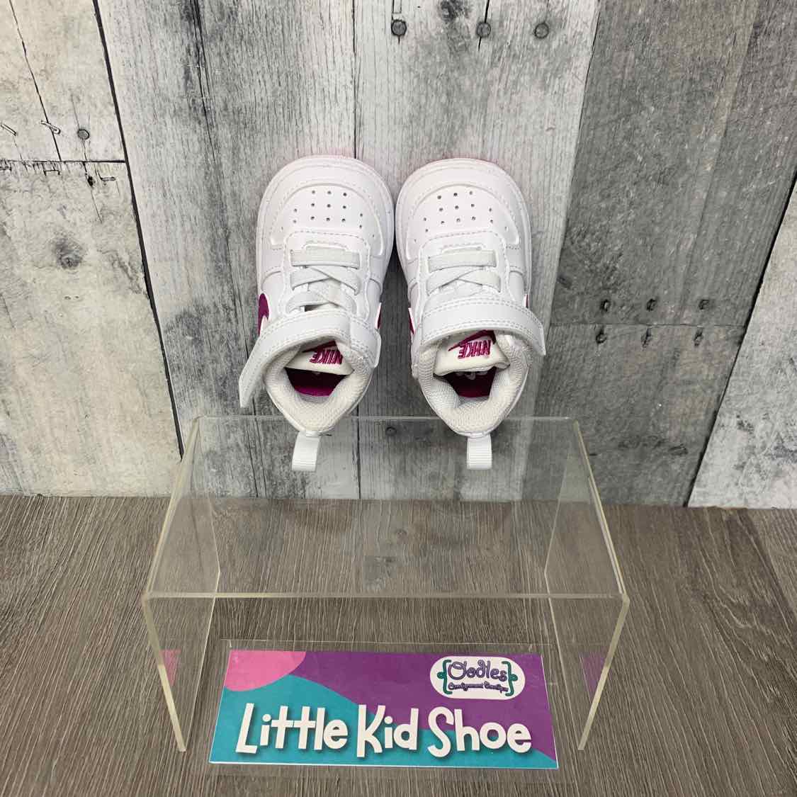 Size 2 White/Pink Sport Brand Sneakers