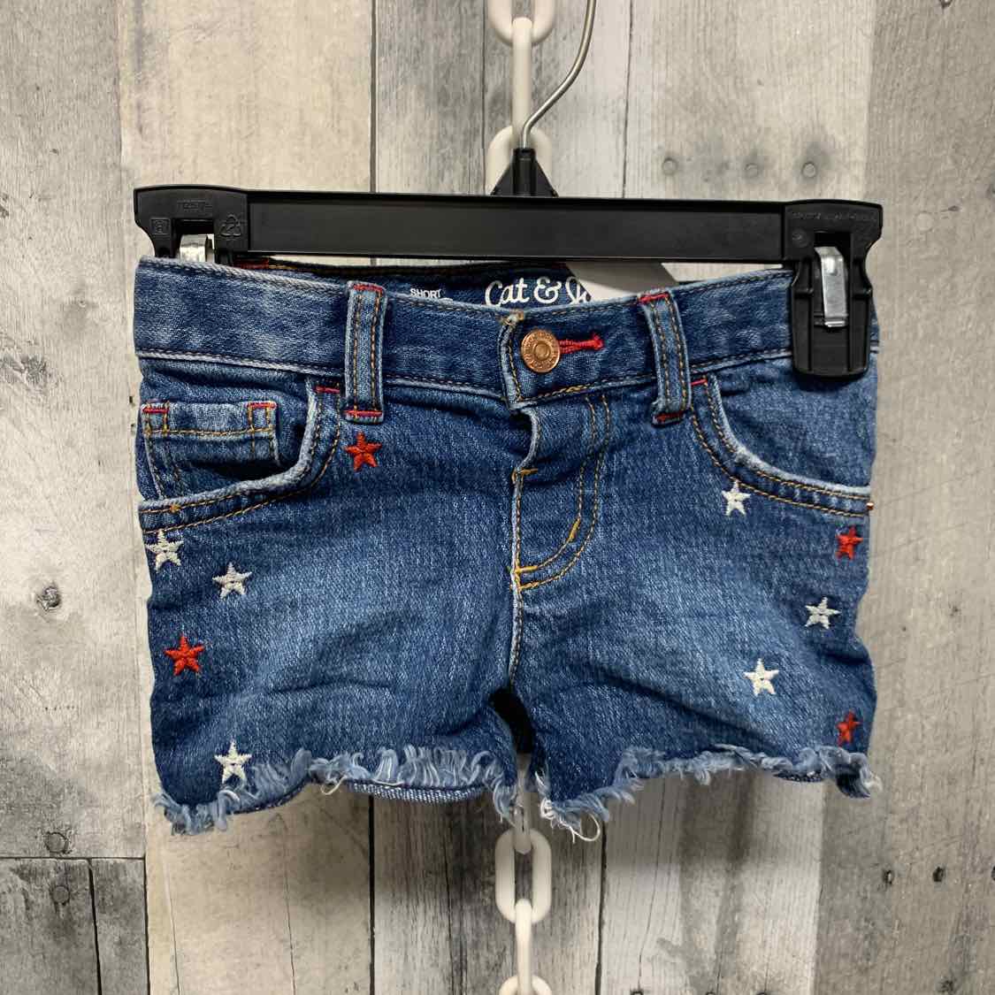 Size 4T Denim/Red Cat & Jack Shorts