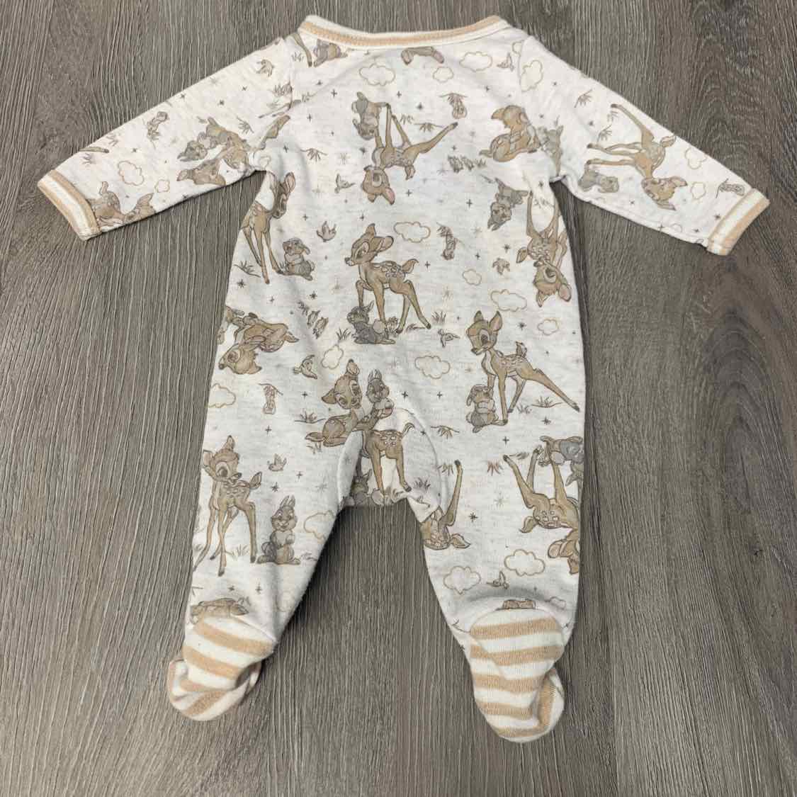 Size Preemie Gray/Brown Disney Footy PJs - OodlesCB