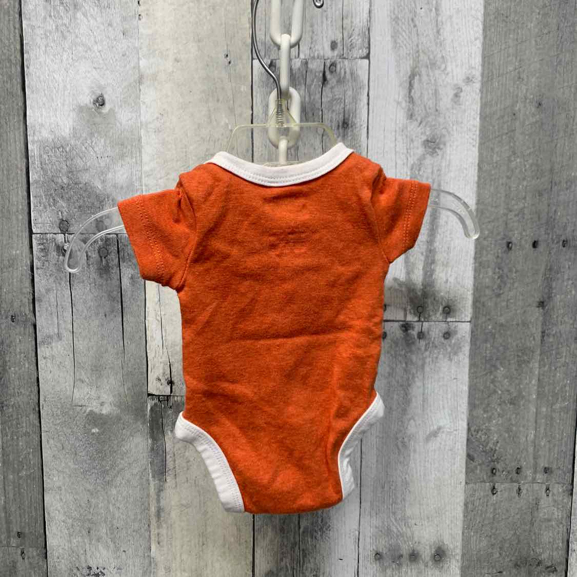 Size Newborn Orange/White Sport Brand Bodysuit
