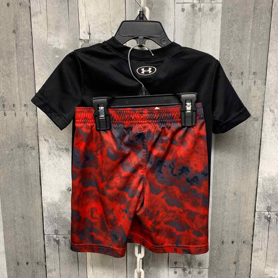 Size 3T Black/Red Sport Brand Shirt/Shorts