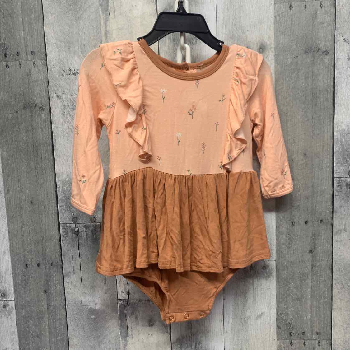 Size 12-18 Months Pink/Brown Dot Dot Smile Romper