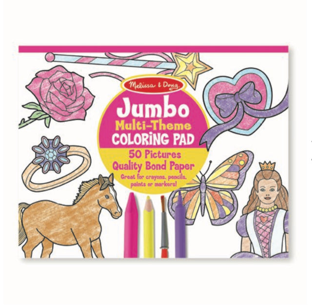 Melissa & Doug Pink Jumbo Coloring Pad