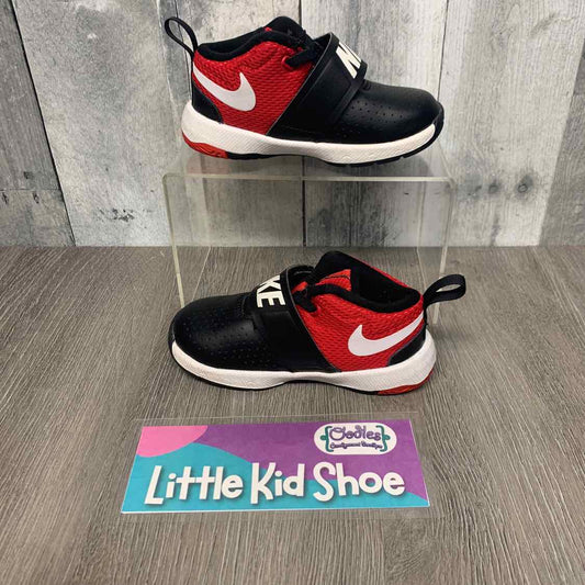 Size 8 Black/Red Sport Brand Sneakers