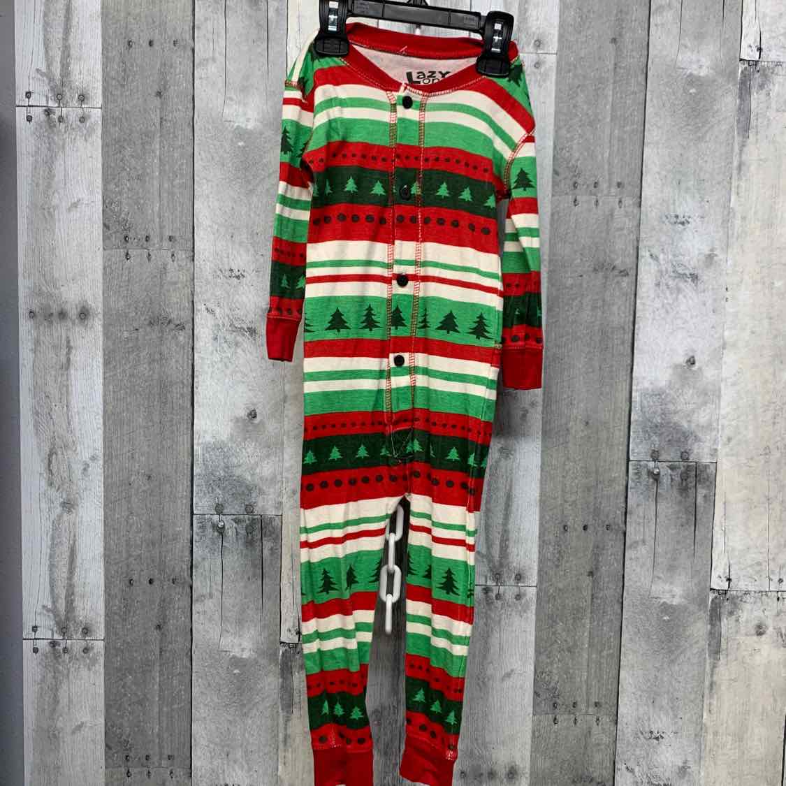 Size 2T Red/Green B Brand Footy PJs