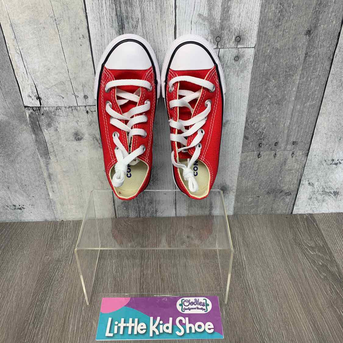 Size 10.5 Red/White Converse Sneakers
