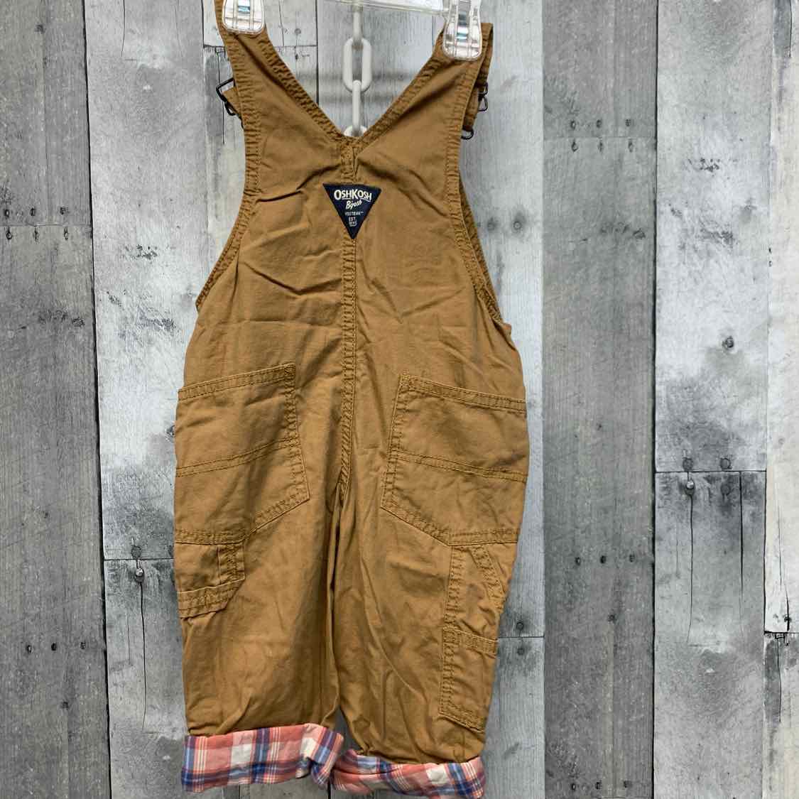 Size 2T Brown Osh Kosh Overalls