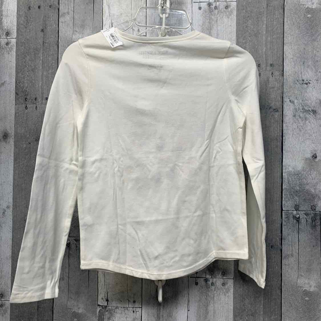 Size 7 White Graphic Jumping Beans Long Sleeve Shirt