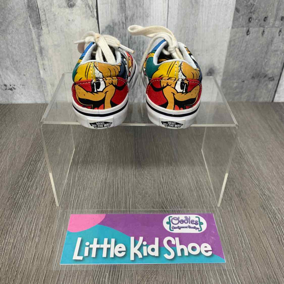 Size 4 Red/Green Vans Sneakers