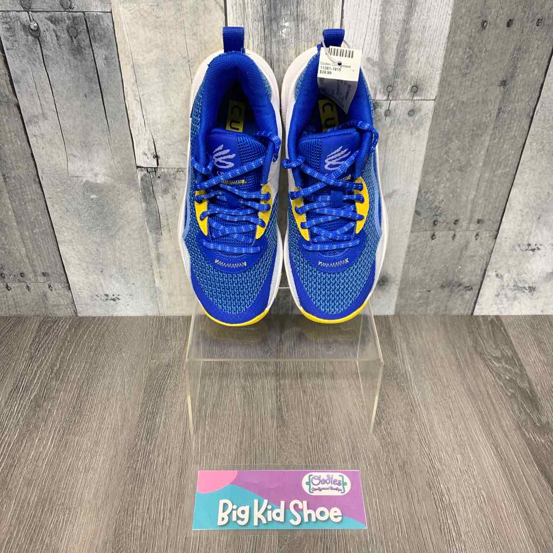 Size 4.5 Blue/Yellow Sport Brand Sneakers