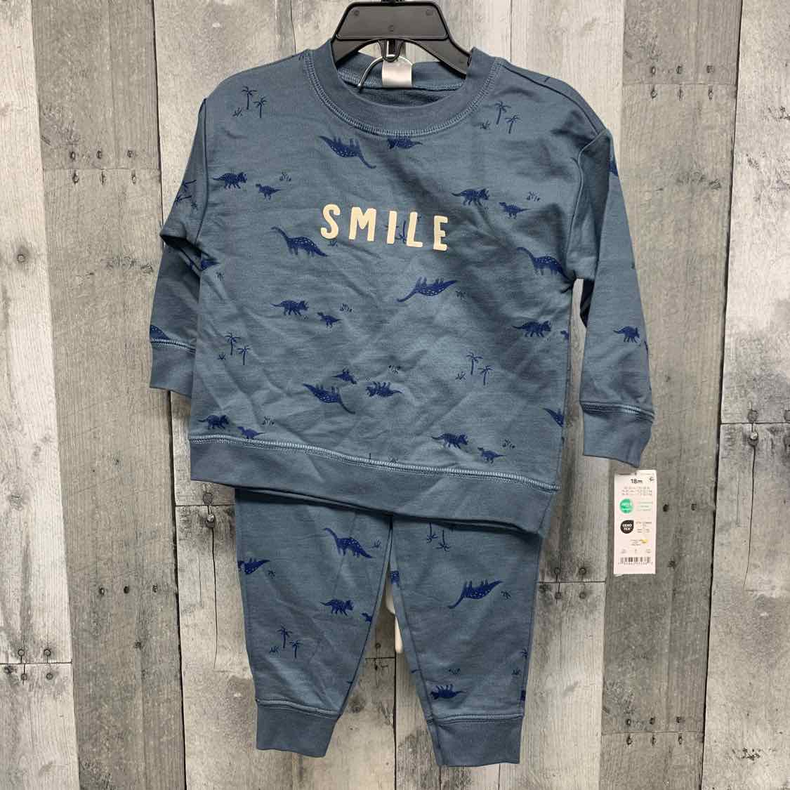 Size 18 Months Blue Graphic Just One You Shirt/Pants