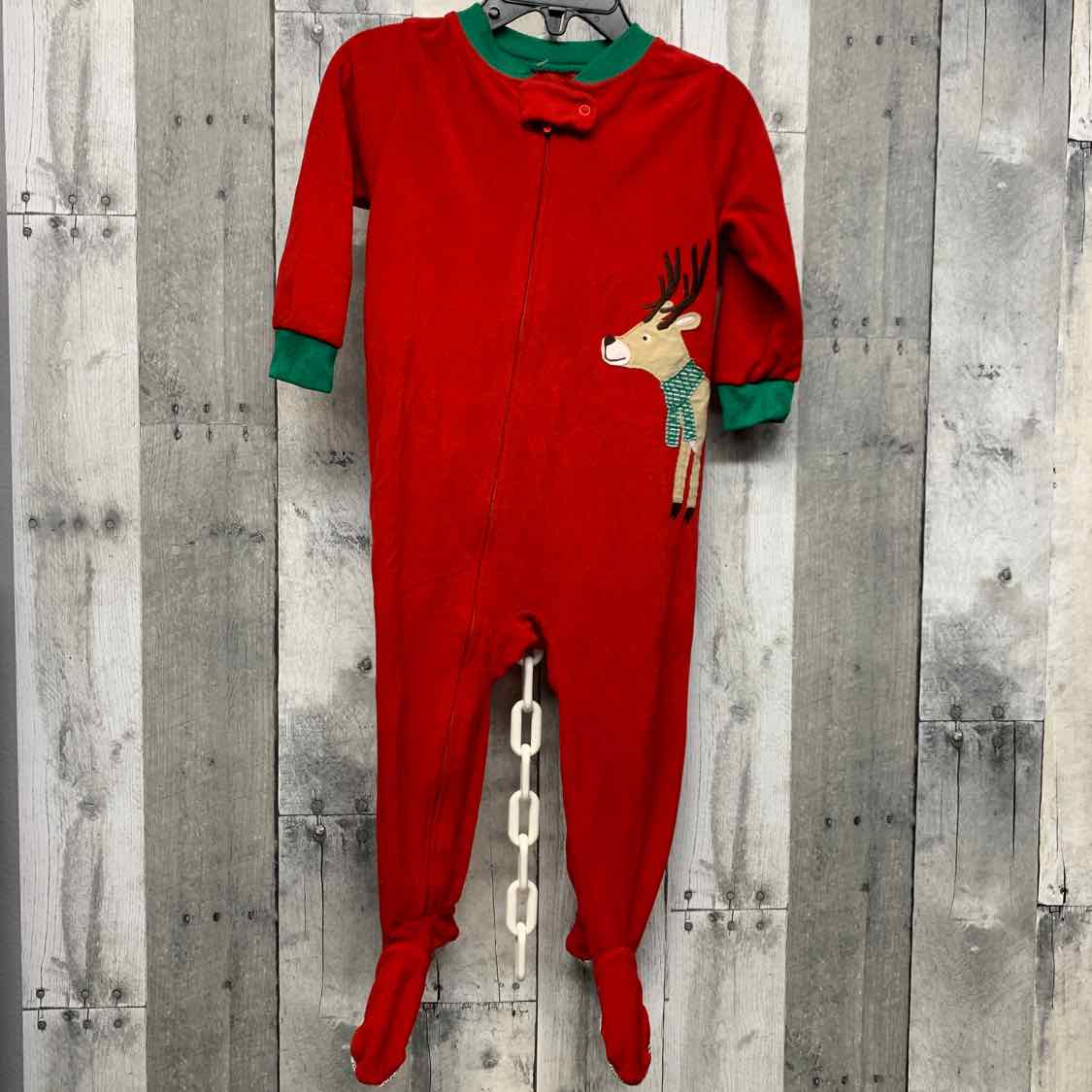 Size 18 Months Red/Green Carter's Footy PJs