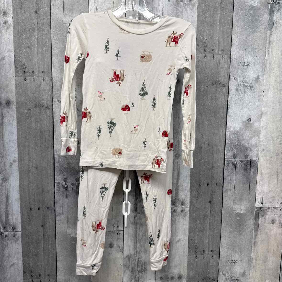 Size 3T White Print Carter's 2pc PJs