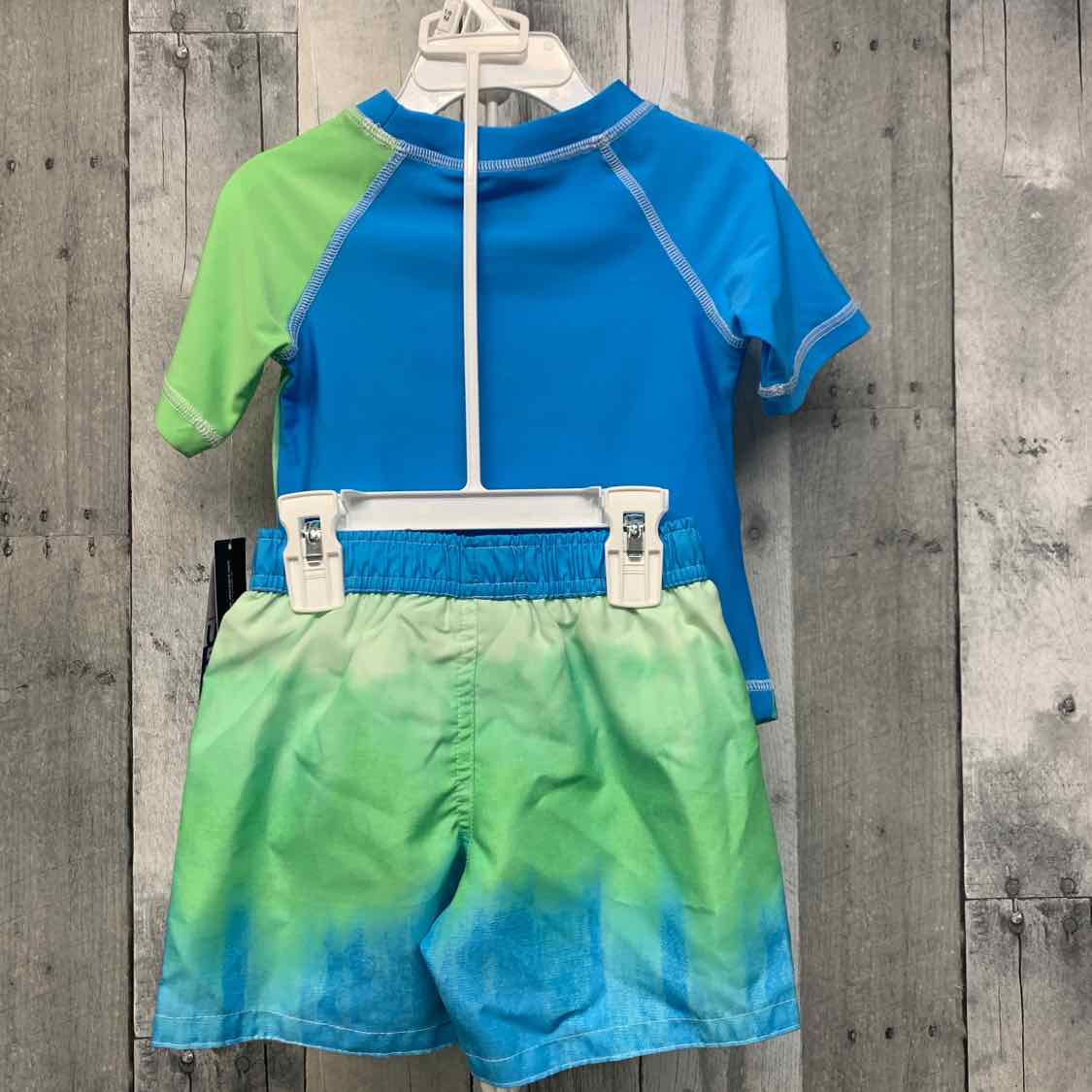 Size 18 Months Blue/Green Star Wars 2pc+ Swim Suit - OodlesCB