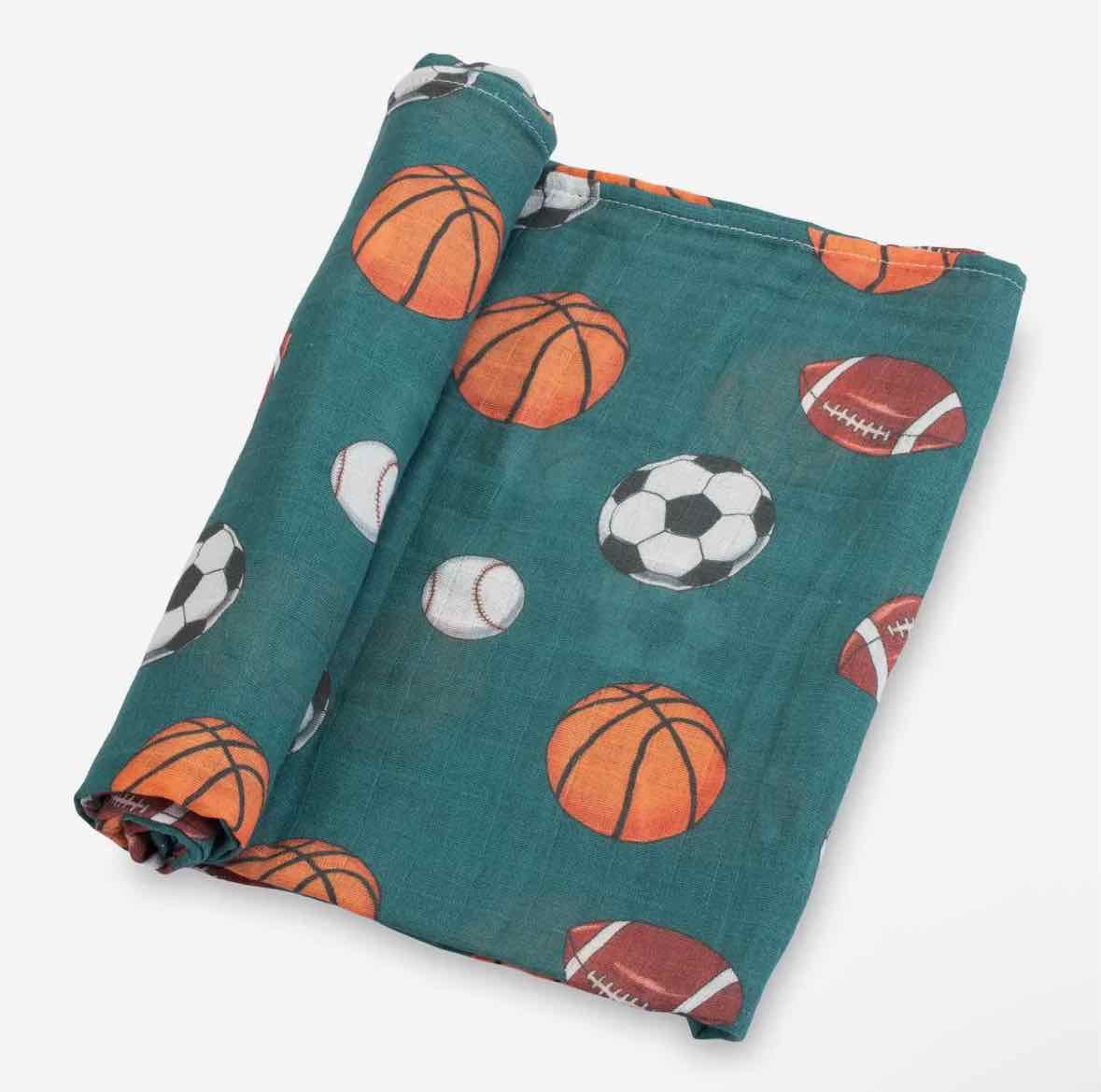 LollyBanks Little Athlete Receiving Blanket
