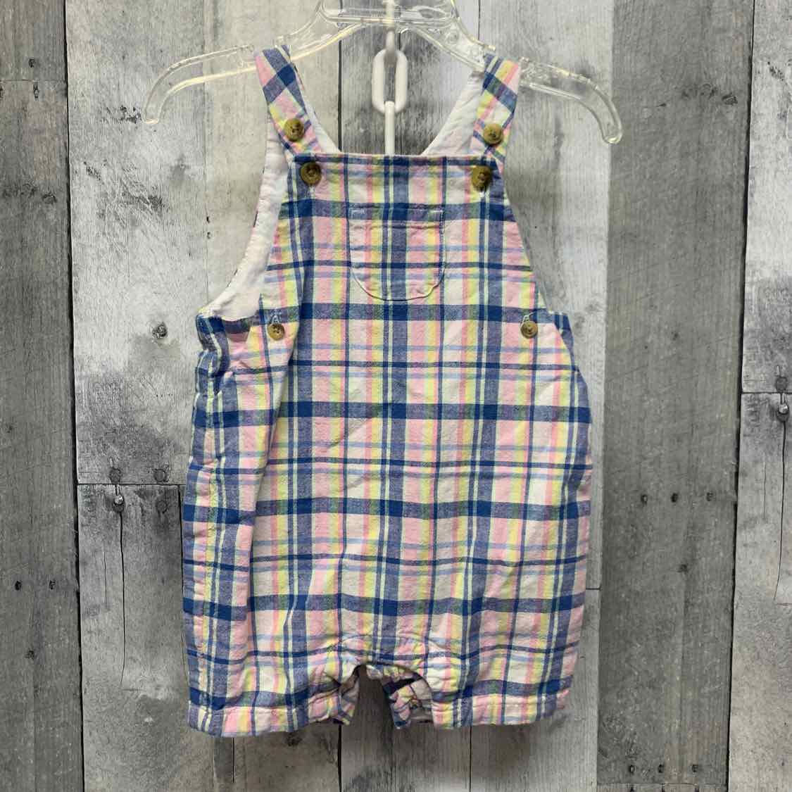 Size 12-18 Months Blue/Pink Janie & Jack Overalls