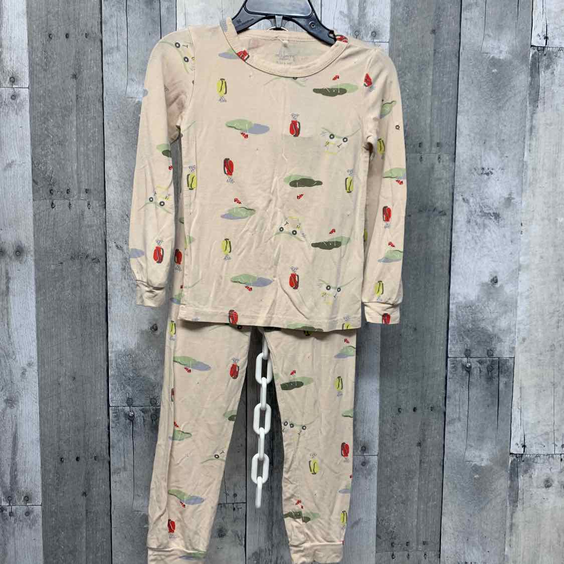 Size 3T Tan Graphic Boutique Brand 2pc PJs