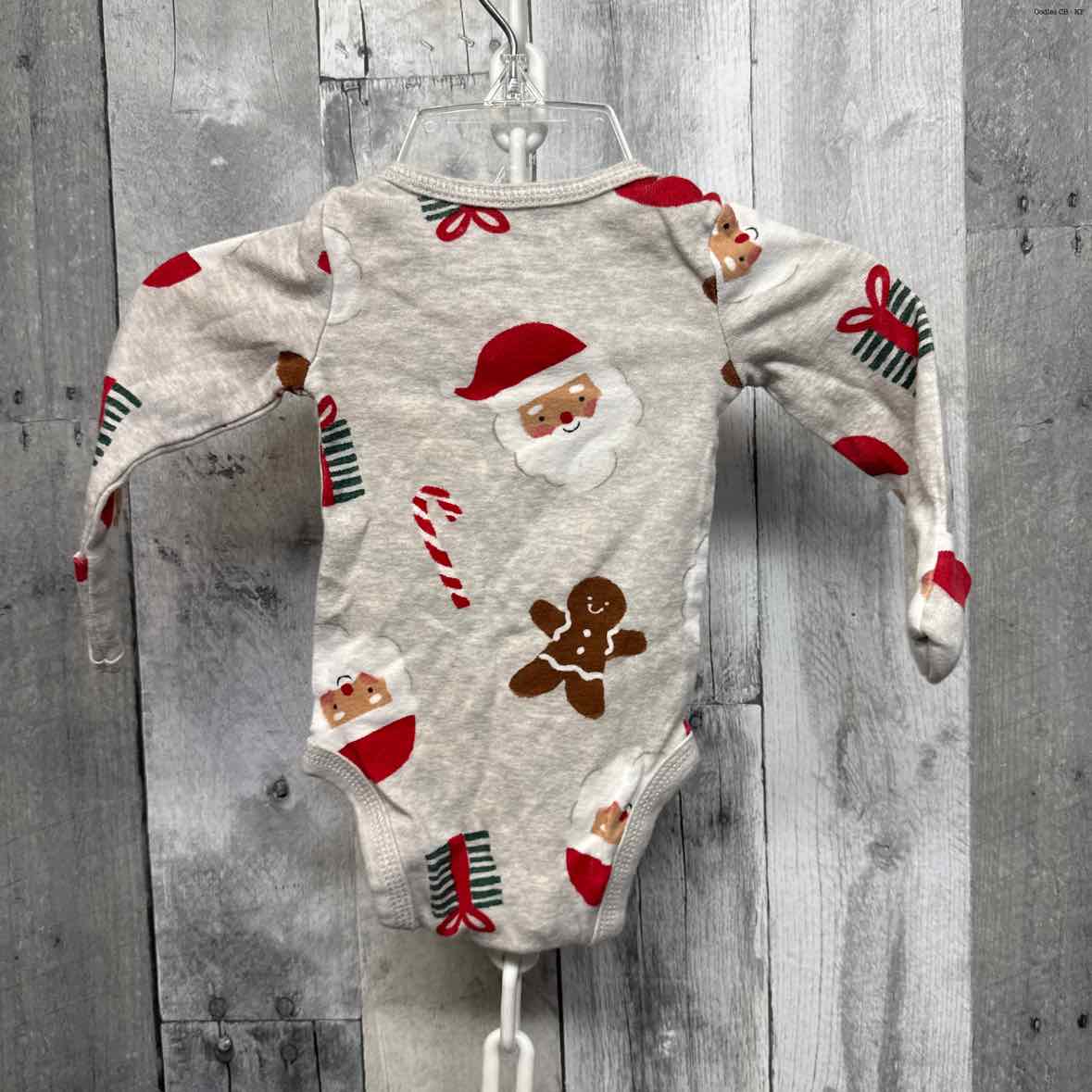 Size Newborn Gray Graphic Just One You Bodysuit