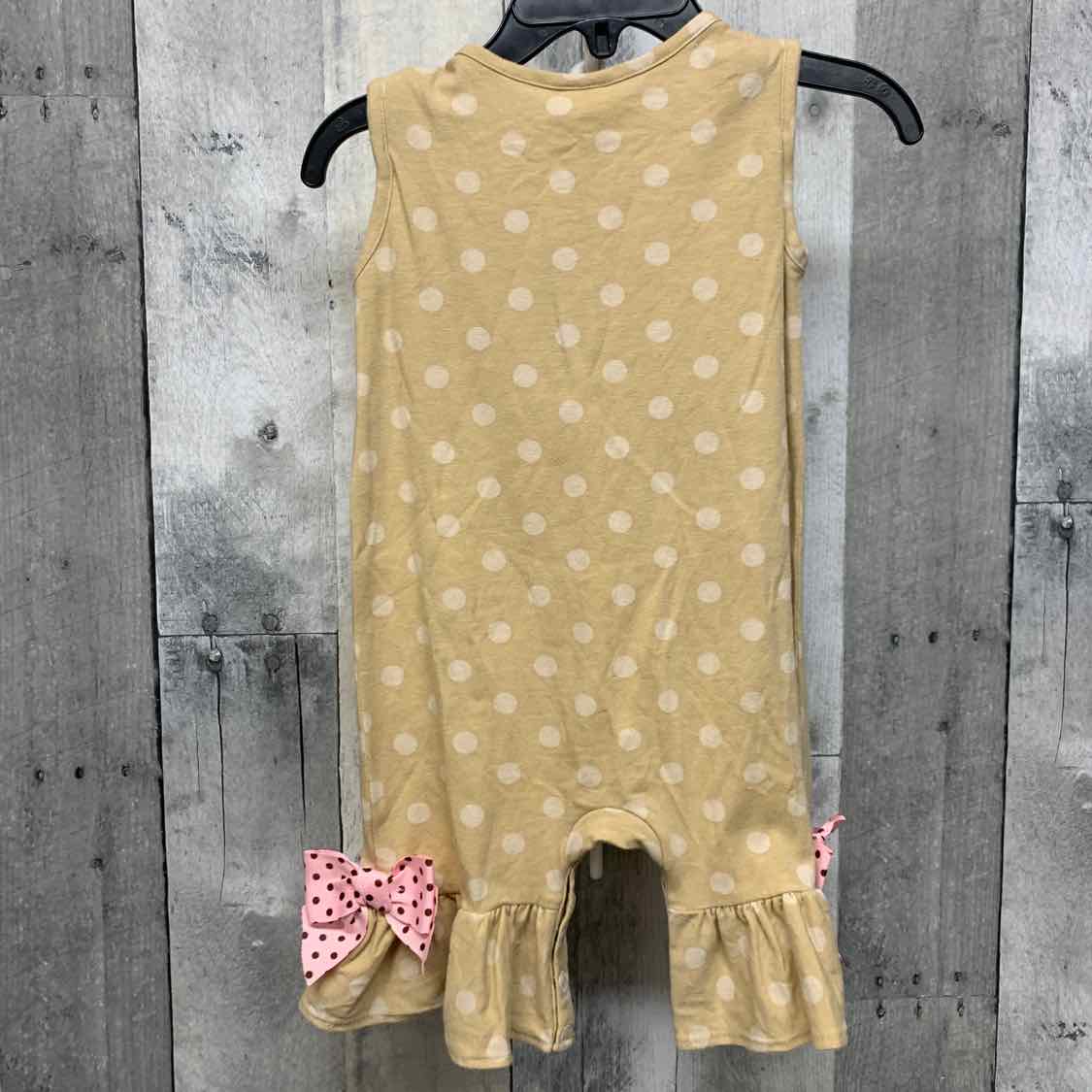 Size 12 Months Tan Print Boutique Brand Romper