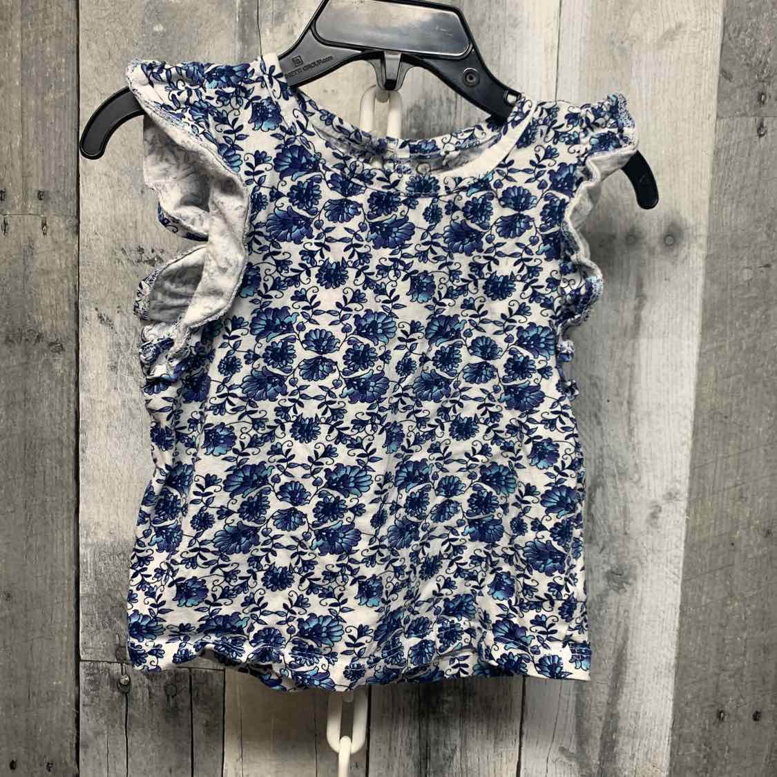 Size 3T Blue Floral Print Jessica Simpson T Shirt