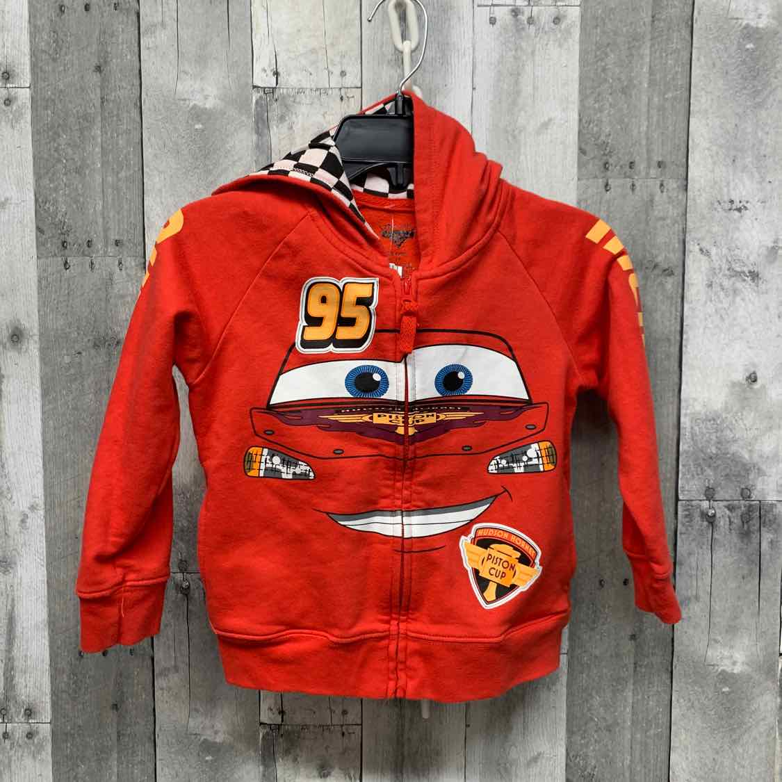 Size 4T Red Print Disney Light Jacket