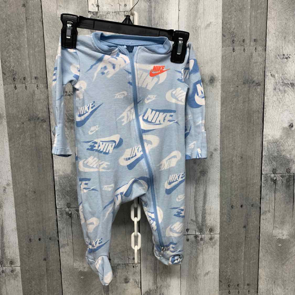 Size 6 Months Blue/Orange Sport Brand Footy PJs