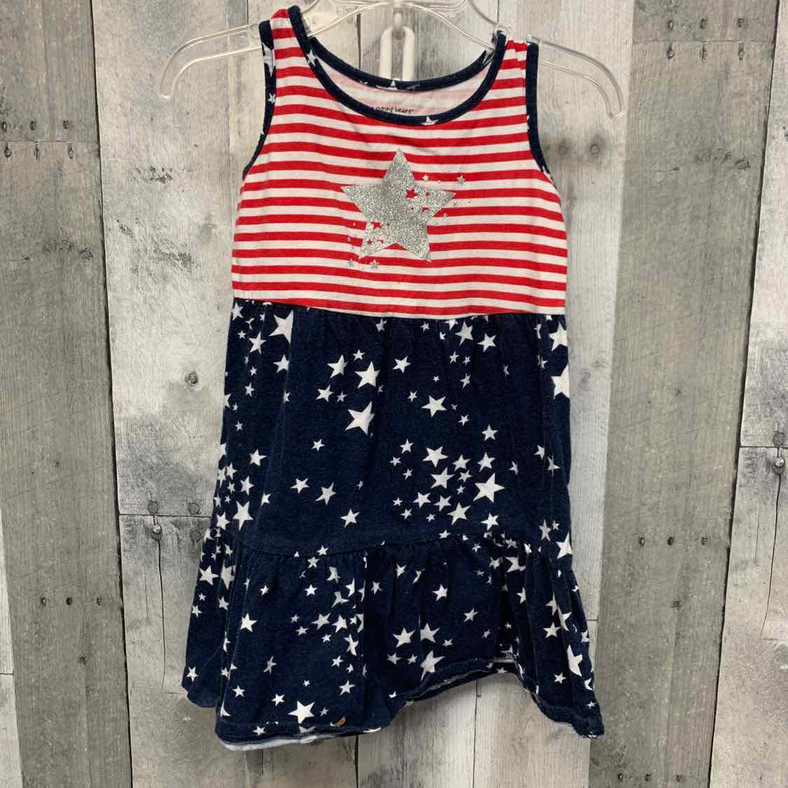 Size 24 Months Red/Navy Jumping Beans Dress - Knit