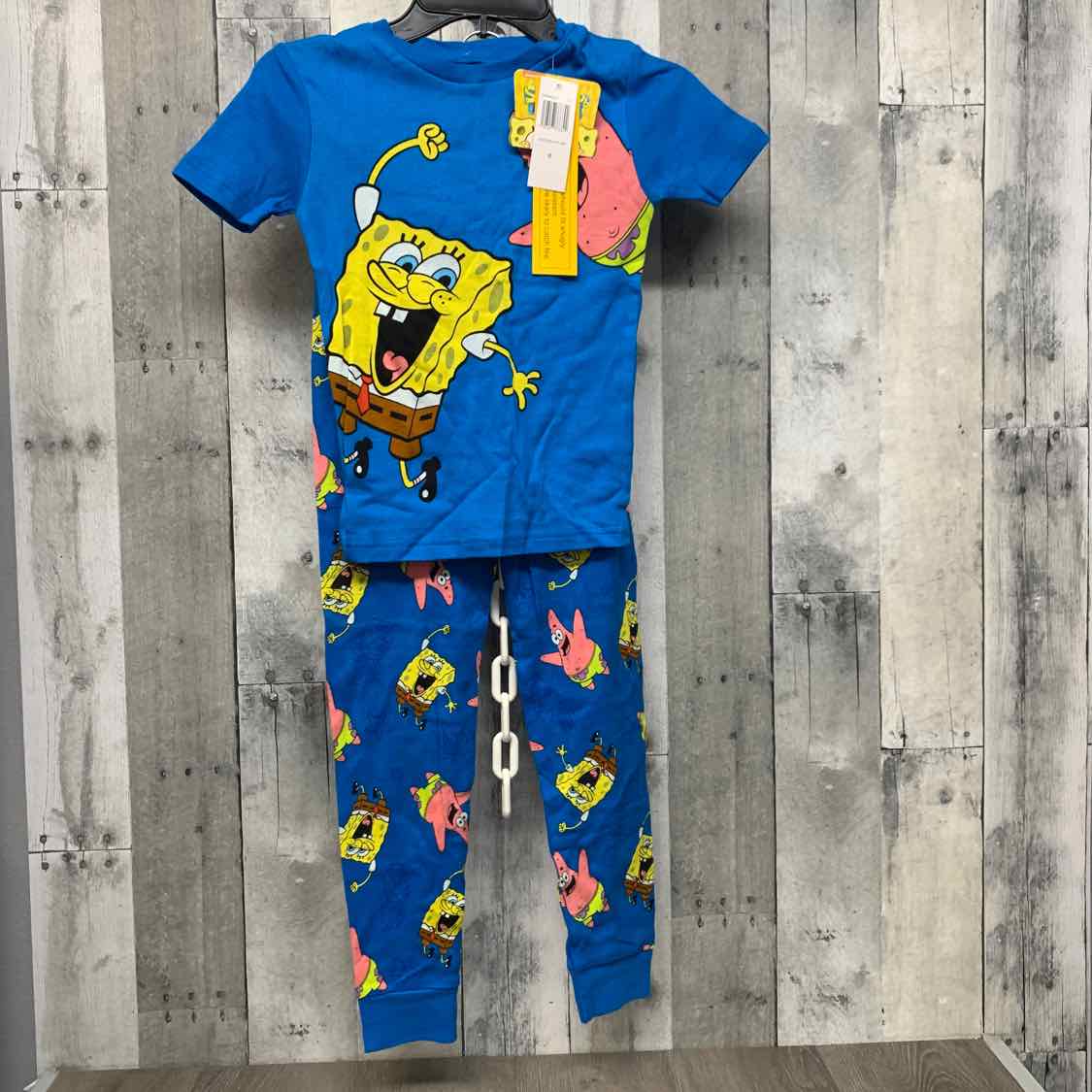 Size 8 Blue Plaid Nickelodeon 2pc PJs