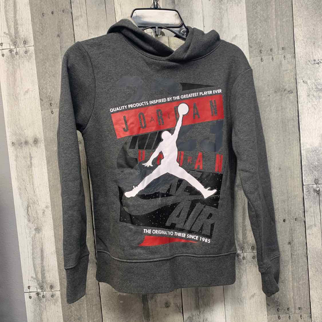 Size Small Gray Graphic Sport Brand Pull Over