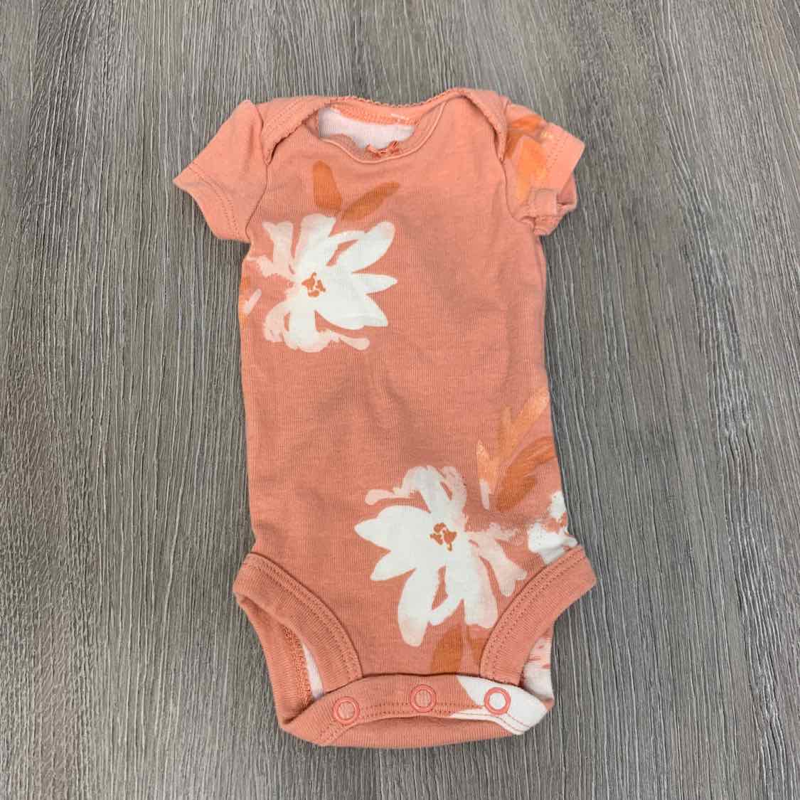 Size Preemie Pink Print Carter's Bodysuit