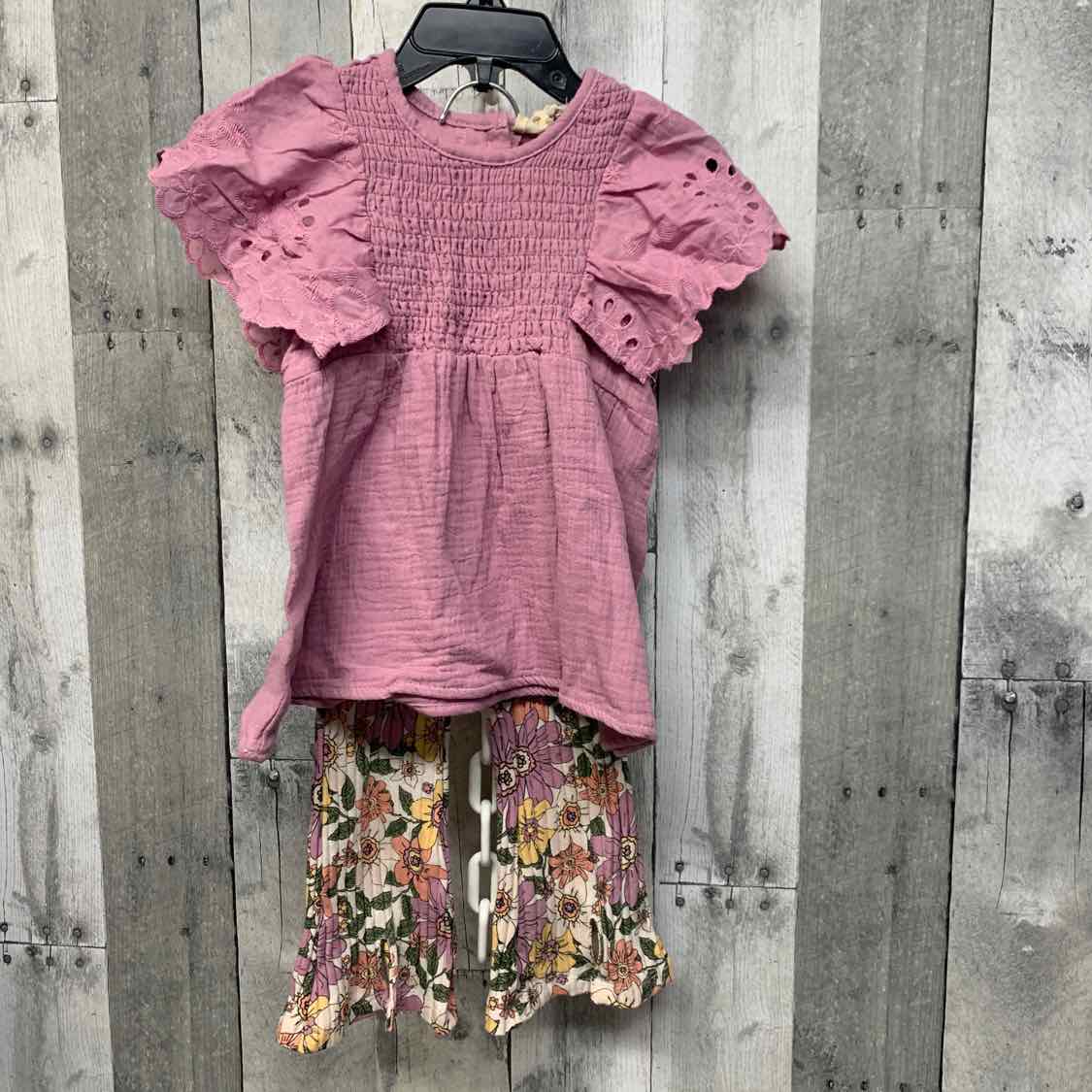 Size 24 Months Purple/Green Jessica Simpson Shirt/Leggings