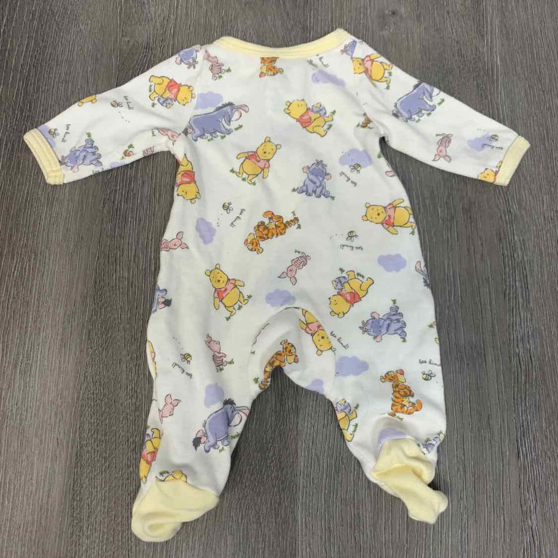 Size Preemie White/Yellow Disney Footy PJs - OodlesCB