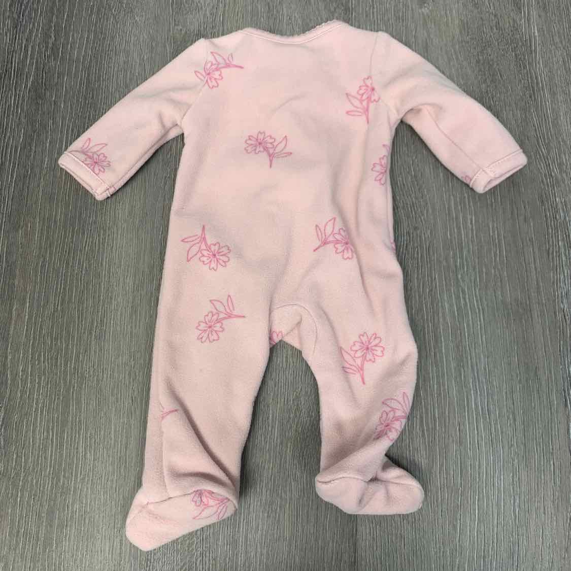 Size Preemie Pink Print Child of Mine Footy PJs