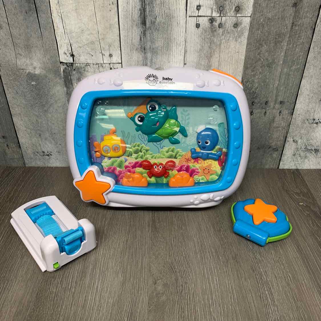Baby Einstein White/Blue Ocean Crib Soother