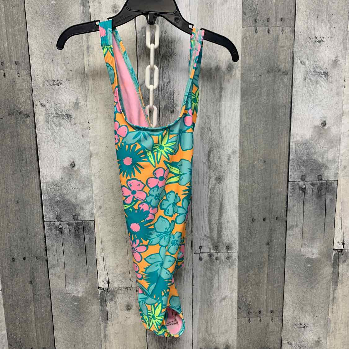 Size 8 Orange/Teal Cat & Jack Swim Suit - 1pc